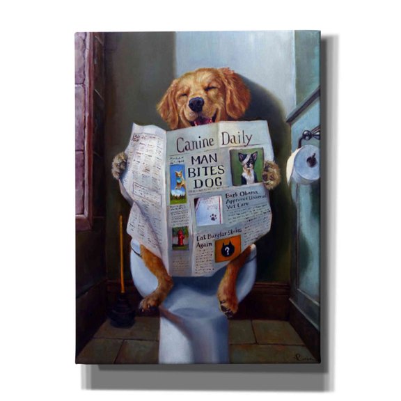 Epic Graffiti 'Dog Gone Funny' by Lucia Heffernan, Canvas Wall Art, 40"x54"