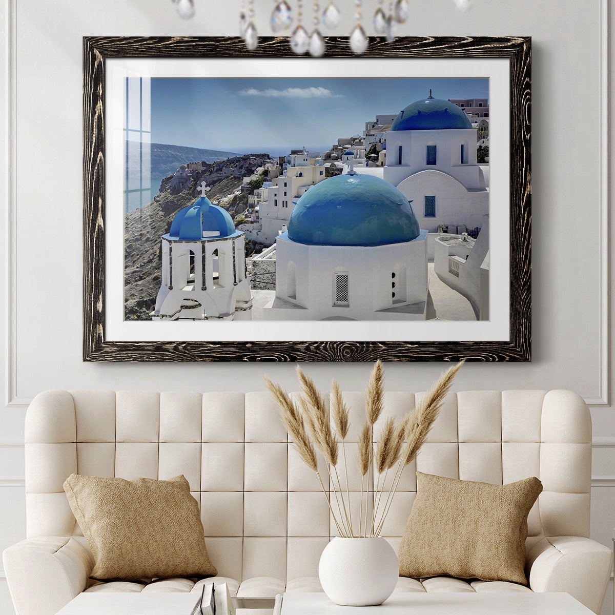 Santorini Saturday-Premium Framed Print - Ready to Hang