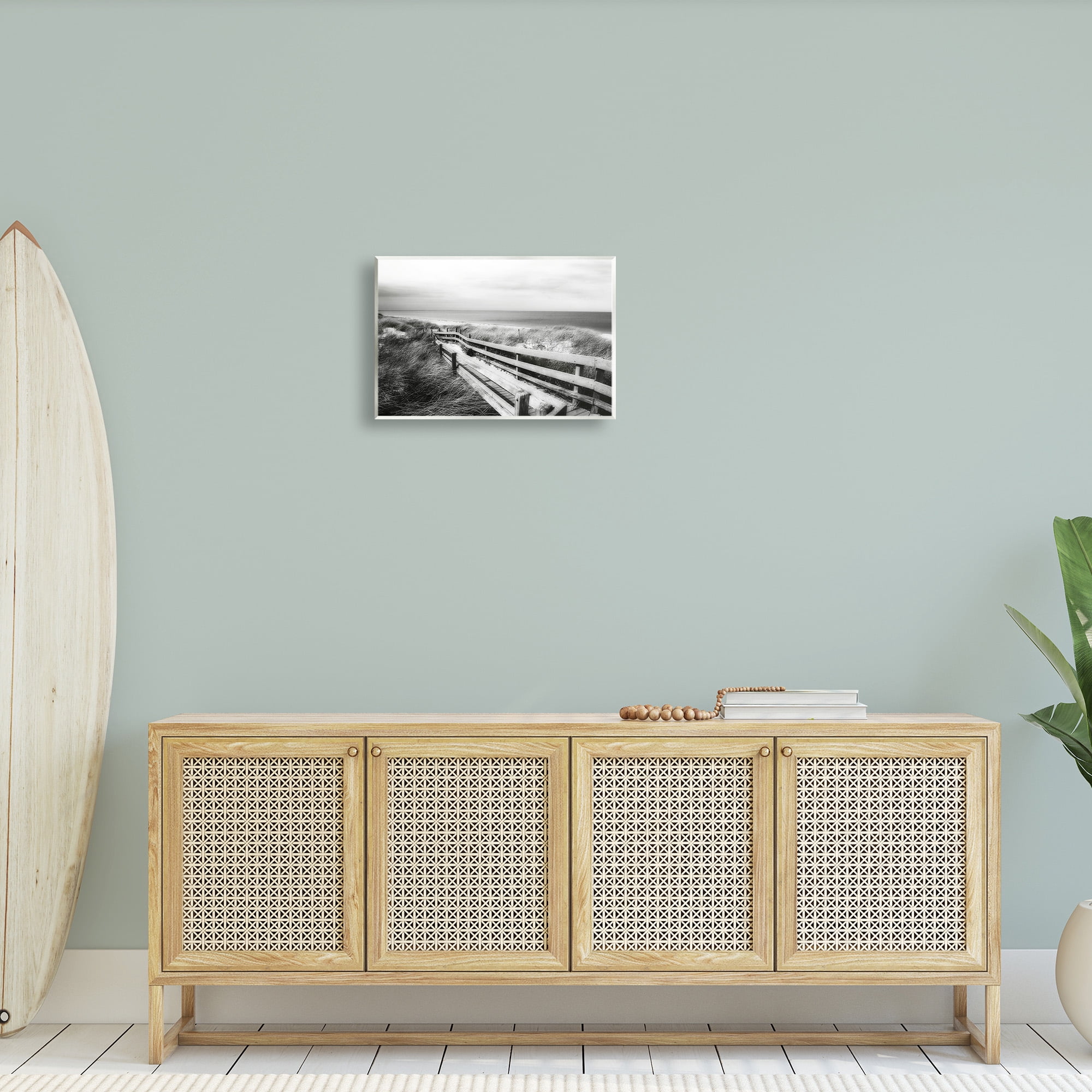 Stupell Industries Coastal Boardwalk Landscape Landscape Photography Unframed Art Print Wall Art, 19 x 13