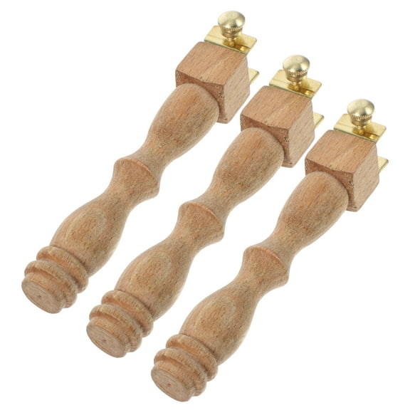 BESTYASH 3 Sets Embroidery Frames Stands Wood Khaki for Hand Fatigue Relief with Embroidery Frame