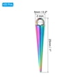 thumbnail image 2 of 20pcs Cone Charm, Cone Bracelet Charm Pendants Mini Bulk Steel 3D Long Sticks Spikes for Jewelry Making, Colorful, 2 of 6