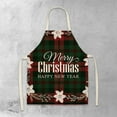 thumbnail image 4 of Sleeveless Apron Stain Resistant Linen Christmas Vintage Kitchen Cooking Apron for Baking, 4 of 8