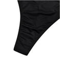 thumbnail image 6 of Bathing Suit for Women Trendy Scoop Neck Cross Back One Piece Swimsuit Racerback Solid Backless Swimwear (XL, Black), 6 of 7