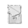 thumbnail image 2 of Tree Soft Flannel Fleece Throw Blanket, Tree with a Tire Swing Illustration Happy Place Summer Childhood Holidays Garden, Cozy Plush for Indoor and Outdoor Use, 60" x 80", Black White, by Ambesonne, 2 of 6