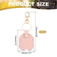 thumbnail image 2 of Uxcell Leather Key Sleeve 4Pcs Broken Car Key Loop Replacement Clasp for Women Pink, 2 of 5