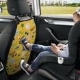 thumbnail image 5 of Summer Glasses Bag Mats Back Seat Protectors, Car Seat Protector Vehicle Organizers Waterproof Cover Back Seat Cover for Kids with 3 Storage Pockets 2 Pack, 5 of 5