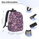 thumbnail image 5 of Easygdp Butterflies And Floral Mochila Ligera de 15 Pulgadas para Estudiantes, Mochila Cómoda para la Escuela y Viajes, Correas Ajustables, 5 of 6