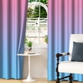 thumbnail image 5 of Lfeey Bedroom Blackout Curtains, Room Darkening Purple Ombre Gradient Grommet Curtains 2 Panels, 52x96 Inches, 5 of 6