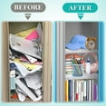 thumbnail image 5 of 2 Pcs School Locker Shelf Organizer - Adjustable Locker Divider Mate Easy to Install for Extending Locker Use Space, 5 of 7