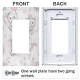 thumbnail image 3 of Yayeee Rocker Switch Wall Plate 3-Gang 6.5"x4.6" Home Decorative Outlet Cover, Cartoon Elephant, 3 of 6