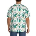 thumbnail image 5 of Disketp Men's Hawaiian Hello Summer Print Shirts Button Down Holiday Beach Shirts-Small, 5 of 7