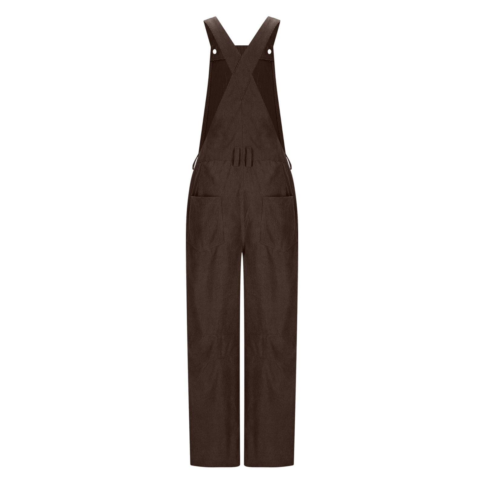 CheerKidz Corduroy Barrel Leg Overalls Jumpsuit,Women's Adjustable