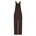 thumbnail image 5 of GigrtiJin Baggy Corduroy Overall for Women Loose Wide Leg Jumpsuit Barrel Pant Cute Adjustable Bib Overalls with Pocket, 5 of 8