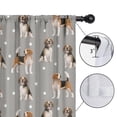 thumbnail image 4 of Blackout Kids Curtains,Beagle and Dog Footprints Childrens Insulated Curtains Set Of 2,Bedroom Essentials,Toddler Room Decor 42"x54"(106x137cm), 4 of 4