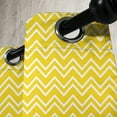 thumbnail image 4 of Ambesonne Modern Grommet Curtain, Chevron Pattern Yellow, 50" x 63", Yellow and White, 4 of 6