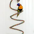 thumbnail image 4 of Perchas de cuerda para pájaros, juguetes para loros, cuerda elástica para pájaros de 1 m, 4 of 8