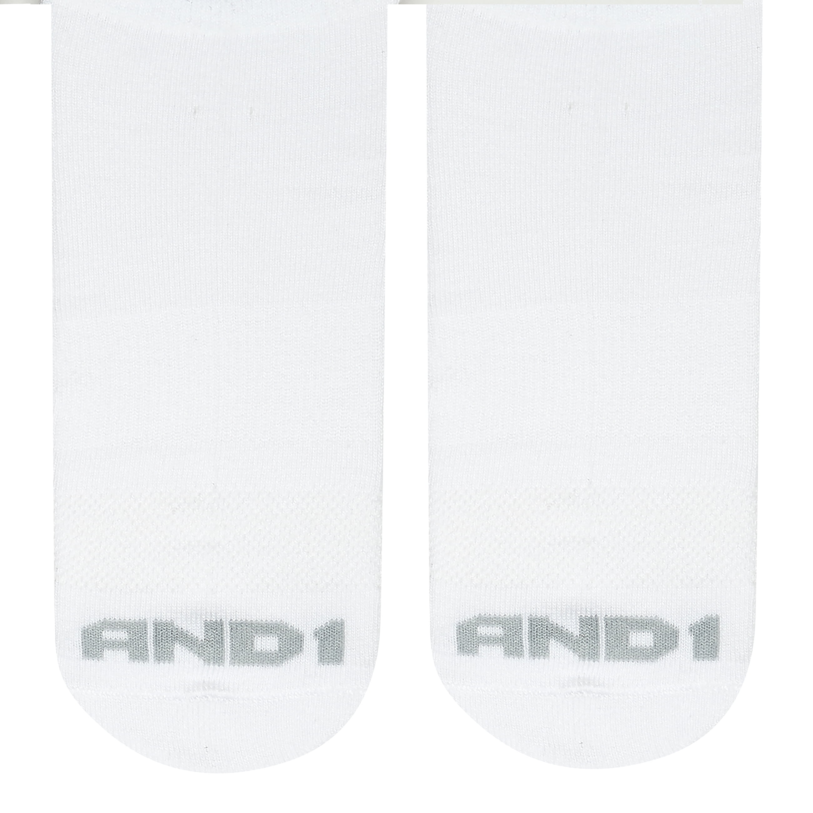 AND1 Men's Socks, Performance Cushion Low Cut Socks, 6-Pack
