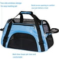 thumbnail image 4 of Pet Carrier Soft-Sided Carriers for Cat Carriers Dog Carrier for Small Medium Cats Dogs Puppies Pet Carrier Airline Approved up to 15 Lbs Cat Dog Pet Travel Carrier (Medium, Blue), 4 of 6