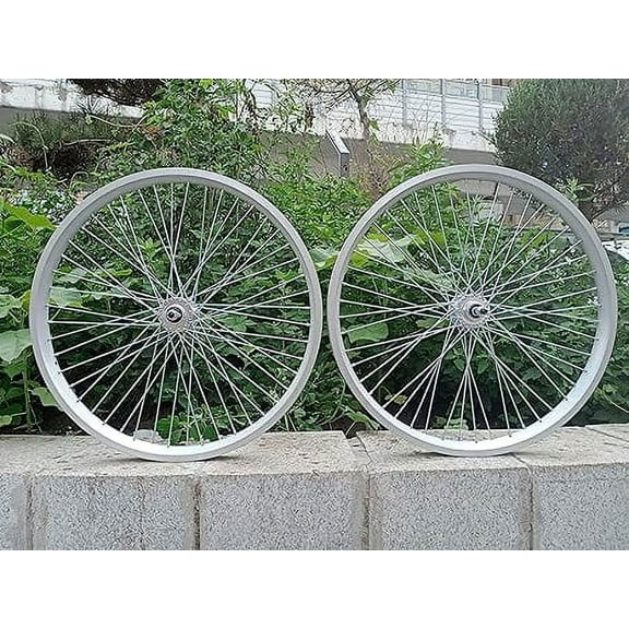 CDHPOWER 26" x 2.35/3.5'' Front and Rear Bicycle Wheel Set, Black