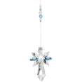 thumbnail image 3 of Woodstock Crystal Suncatchers, Guardian Angel Aquamarine, Crystal Wind Chimes For Inside, Office, Kitchen, Living Room Décor, 2"L, 3 of 7