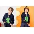 thumbnail image 2 of POPTEM Toddler Boys Zip Up Hoodie Dinosaur Hooded Sweatshirt Cotton Jacket Toddler Clothes 2T, 2 of 8