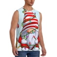 thumbnail image 2 of Fotbe Funny Christmas Gnome Men's Camiseta sin Mangas Estampada para Hombres, Playera Casual para Gimnasio, Entrenamiento, Playa-Small, 2 of 7