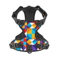 thumbnail image 4 of XMXY No Pull Dog Harness, Abstract Colorful Geometric Adjustable Reflective Pet Harness with Oxford Vest, X-Large Size, 4 of 8