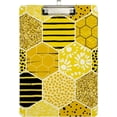 thumbnail image 2 of FMSHPON Geometric Honey Clipboard Hardboard Wood Nursing Clip Board and Pull for Standard A4 Letter 13x9 inches, 2 of 7