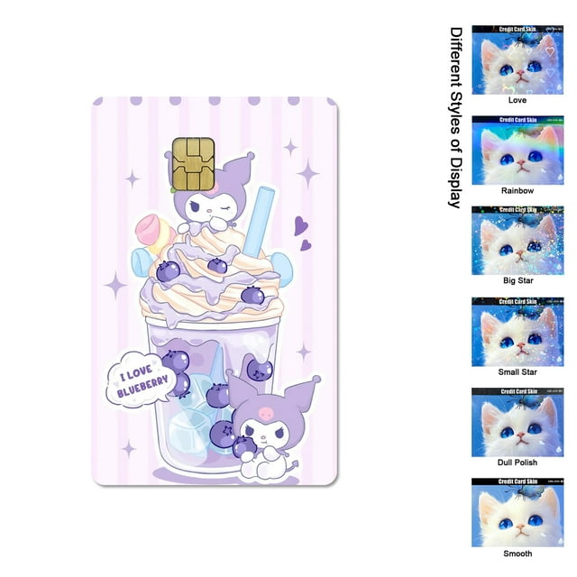 Anime Sanrio Hello Kitty Credit Card PVC Sticker Film Tape Skin Sticker Film Skin For Debit Bank Bus Card Diy Waterproof Sticker