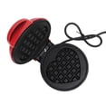 thumbnail image 5 of Waffle Maker Aluminium Alloy Red Round Waffle Maker Machine with Nonstick Surface for Breakfast Sandwich US Plug 110V, 5 of 5