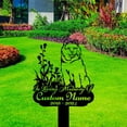 thumbnail image 2 of Handmadetneonsign Samoyed Memorial Metal With Stake, Samoyed Dog Metal Name Sign Stake, Dog Metal Stake Decor, 2 of 5