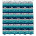 thumbnail image 3 of Ambesonne Wave Shower Curtain, Ornamental Waves in Blue Tones, 69"Wx75"L, Multicolor, 3 of 3