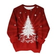 thumbnail image 2 of Zormilly Christmas Sweatshirts for Women Fleece Long Sleeve Crewneck Oversized Sweatshirt Printed Casual Pullover, S-2XL, 2 of 7