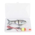 thumbnail image 1 of Leurres de pêche électriques rechargeables par USB, lumière LED, Wobbler multi-articulés, matériel de pêche réaliste T 620, 1 of 4