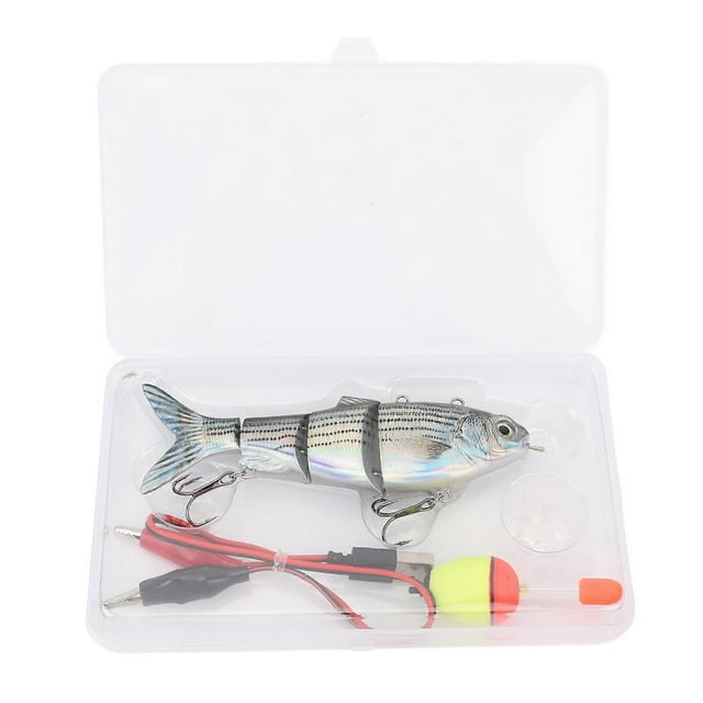 Leurres de pêche électriques rechargeables par USB, lumière LED, Wobbler multi-articulés, matériel de pêche réaliste T 620