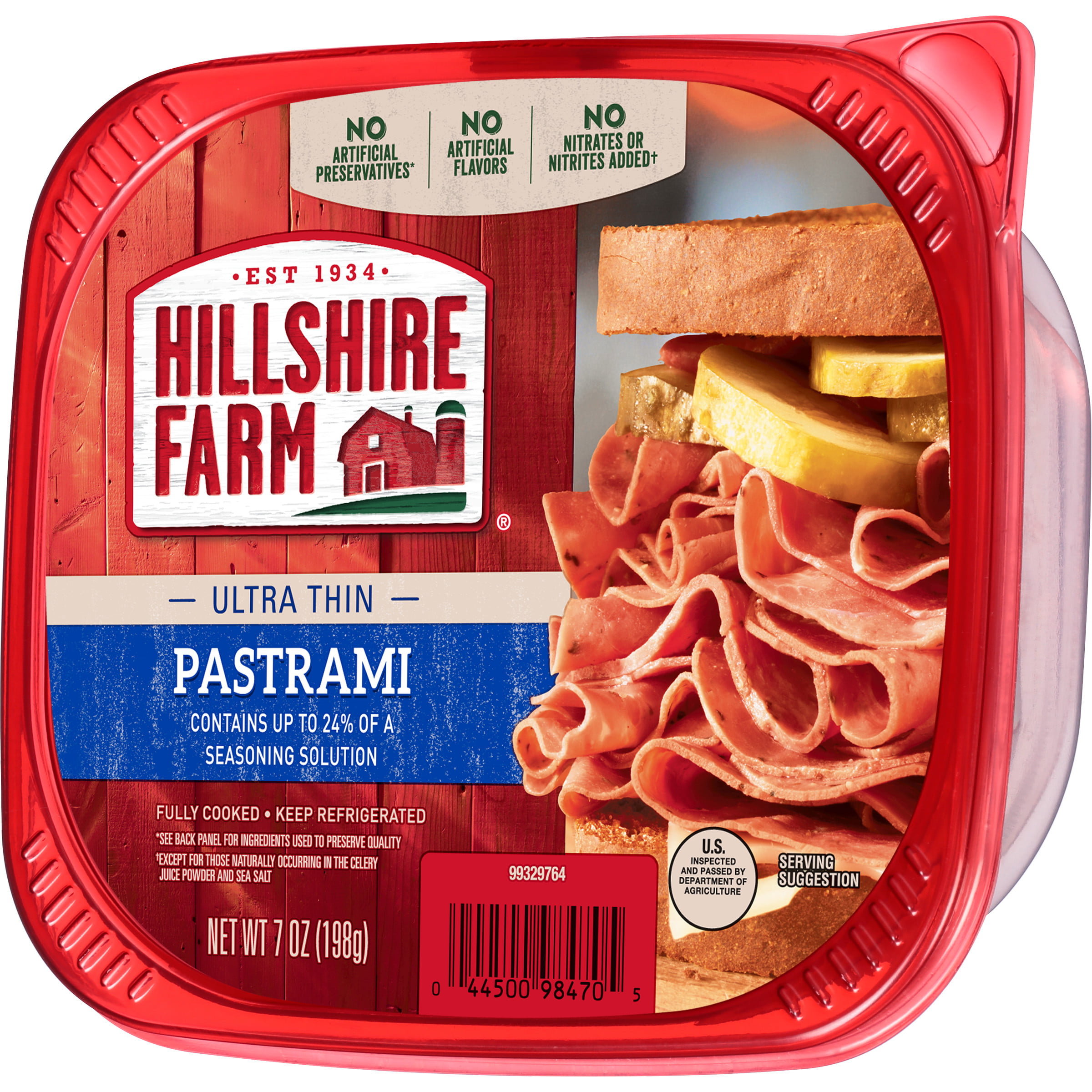 Hillshire Farm Sliced Pastrami Deli Lunch Meat, 7 oz 