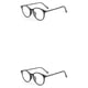 thumbnail image 4 of Minnieouse Montura de gafas de lectura a la moda, monturas de gafas flexibles, montura redonda, gafas para miopía antiluz, soporte integrado para Negro 2piezas, 4 of 6