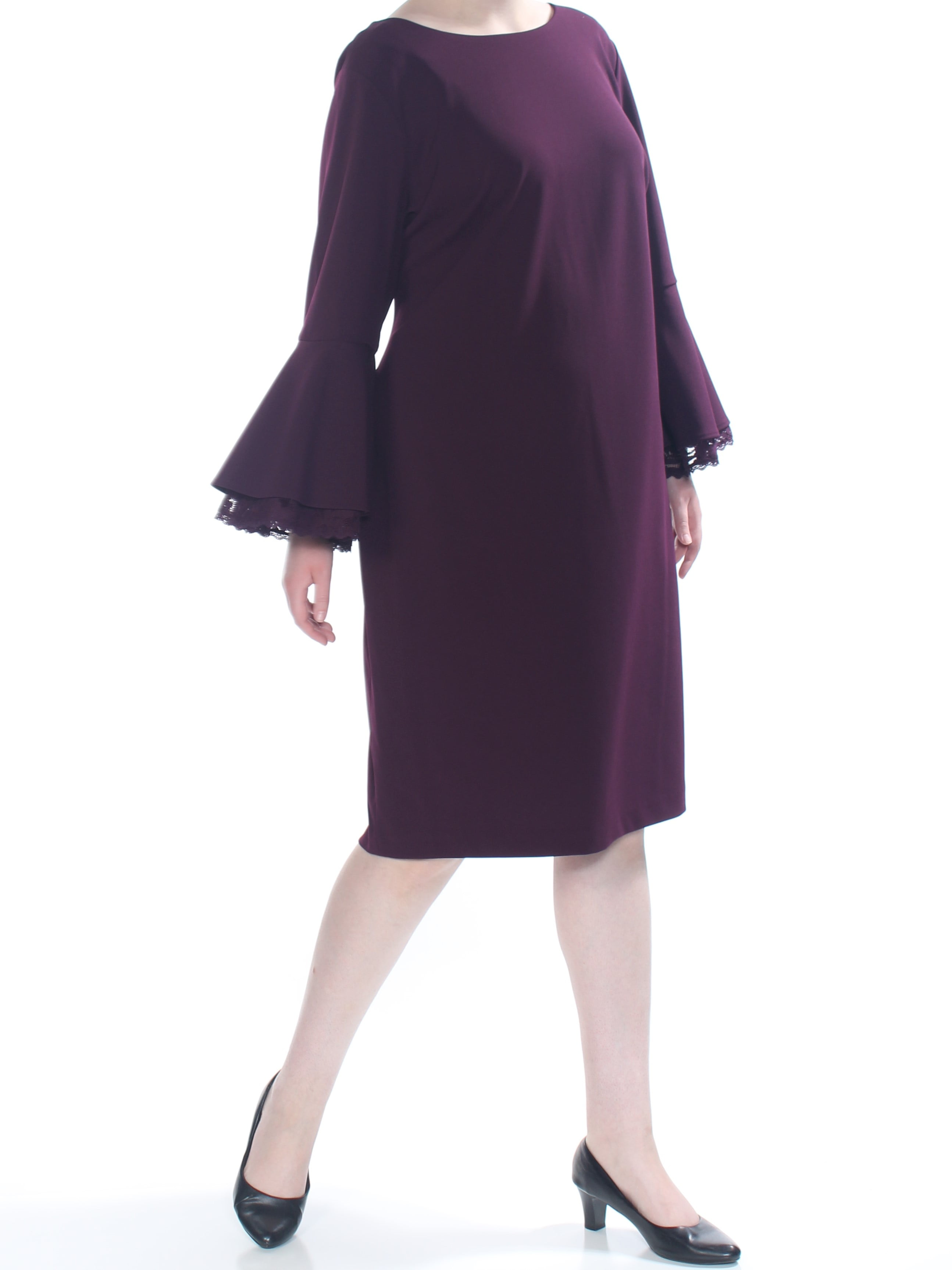 calvin klein plus size bell sleeve dress