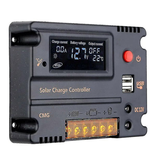 Controlador solar Mppt 12v Pv Panel solar Cargador de batería Regulador de voltaje
