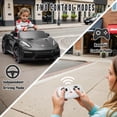 thumbnail image 4 of Porsche 718 Kids Ride On Toy, Electric Car for Toddlers with Remote Control, 4 Wheel Suspension, Bluetooth, Music, LED, Safety Belts, Kids Sports Ride on Car for Toddler 3-6 Yrs Boys Girls Gifts, 4 of 9