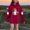 Red, variant on SERTG Children Halloween Printed Hooded Tops Long Sleeved Sweatshirt with Pockets Fleece Top Hooded Sweatshirt for Girls 3-14 Years(Black,11-12 Years)
