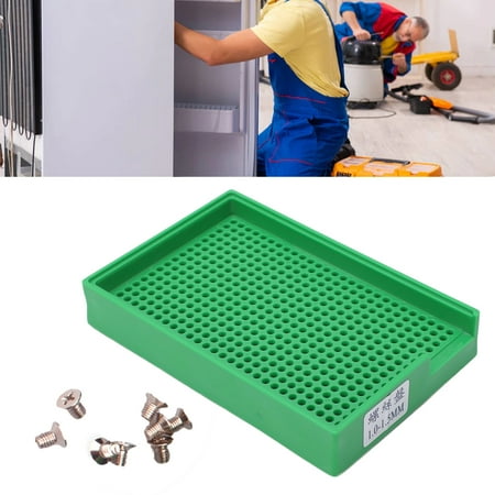 

Octpeak Screw Arrangement Tray Multi V Shaped Hole Uniform Aperture Screw Organization Plate for Industrial Work Screw Arrangement Tray Screw Tray