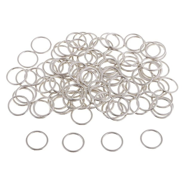 100 piezas de ajustadores de sujetador de metal con hebilla ajustable, accesorios para ropa interior 12mm