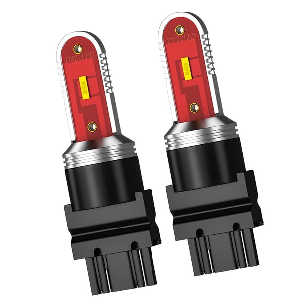 Kenally 2 uds 30W LED 1156/1157 bombillas LED luces de señal de coche 12/24V 1200Lm lámpara de freno 1860 Chip 6500K T20/T25 accesorio de iluminación Bombillas para automóviles luz roja tipo 4 Kenally VI000921-08