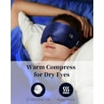 thumbnail image 5 of Heated Eye Mask for Dry Eyes - Silk Cordless Warm Eye Compress Moist Heat, FSA HSA Eligible, Eye Heating Pad for Stye Treatment, Tired Eyes, Sleep, Travel, Washable, Rechargeable, Blue, 5 of 10
