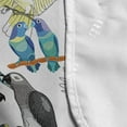 thumbnail image 4 of Parrot Microwave Oven Cover, Exotic Jungle Birds Jaco Lovebirds Kakadu Tropical Flying Mammals Illustration, Water Resistant Organizer with Pockets for Kitchen, 36" x 12", Multicolor, by Ambesonne, 4 of 4