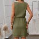 thumbnail image 5 of Sexy Vestido Casual para las Mujeres, Moda Casual Cuello Redondo sin Mangas de Cordón de Color Sólido para el Verano Y la Fiesta, 5 of 7