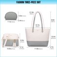 thumbnail image 4 of Bolsos de hombro LOVEVOOK, juego de 2 bolsas de hombro, tipo cartera tipo hobo, 4 of 7