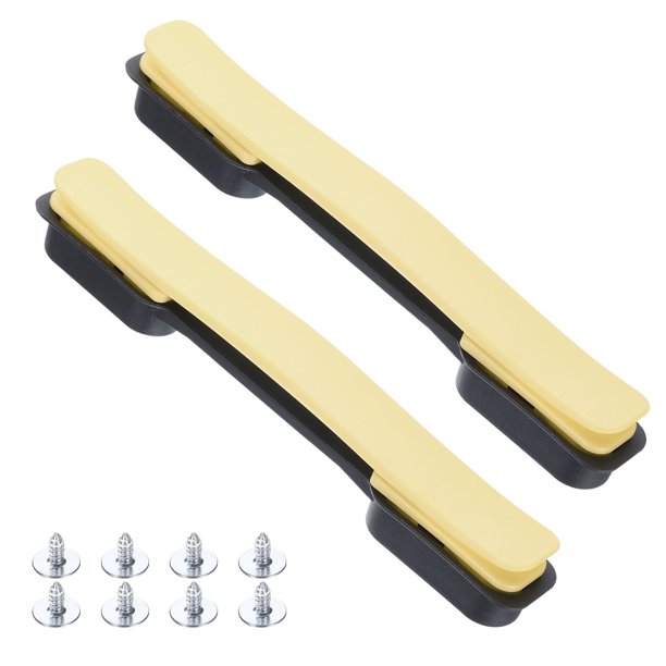 Uxcell 2 Pcs Mango de Repuesto para Maleta con Tornillos de 8.5 Pulgadas, Amarillo Fruta
