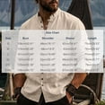 thumbnail image 3 of XuJwPNcy Men Long Sleeve Linen Shirts Casual Mock Neck Button down Tops Fall Beach Vacation Shirts(Khaki,Medium), 3 of 7